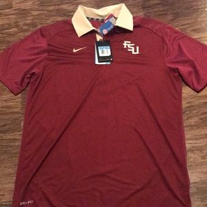 NWT- Men's Florida State/ FSU Polo dry fit
